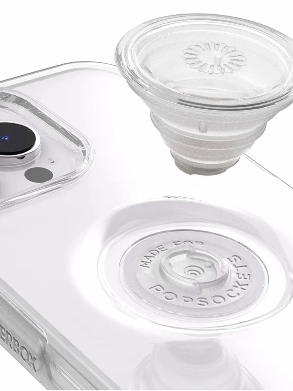 Otterbox iPhone 14 Pro Max + Popsocket Symmetry Series Clear Case